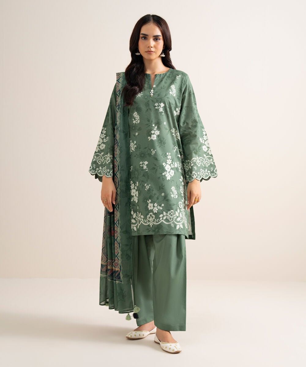 3 Piece - Printed Lawn Suit