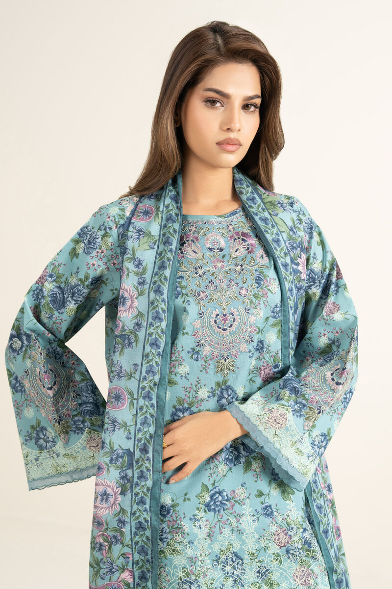3 Piece - Embroidered Lawn Suit