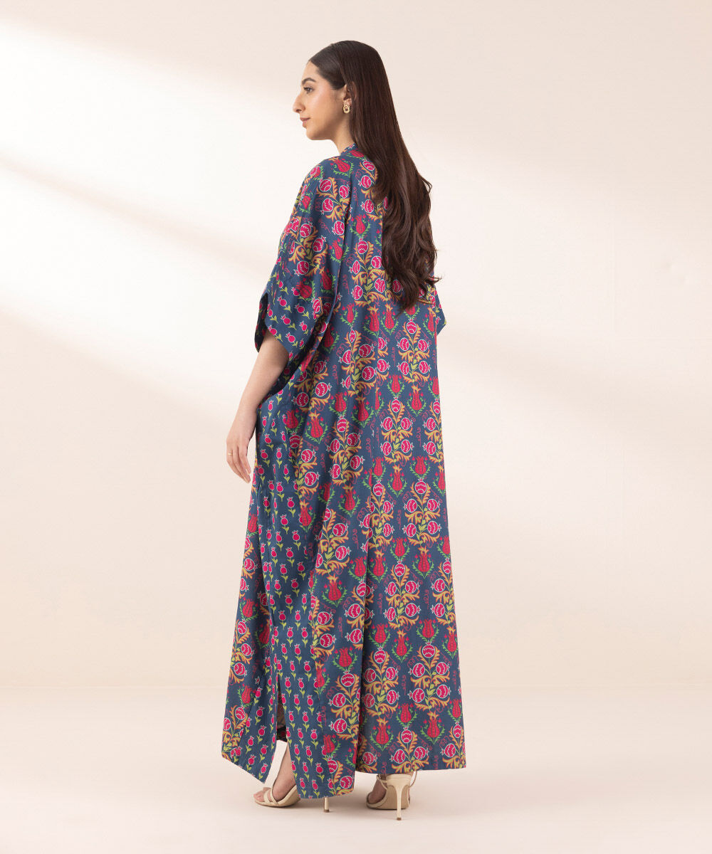 Woman - Multi Printed Cambric Kaftan