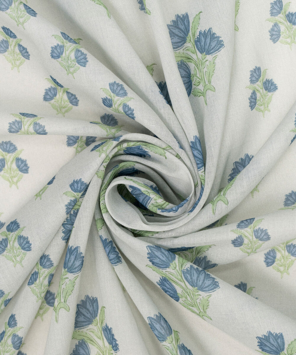 Lawn Printed Grey Dupatta