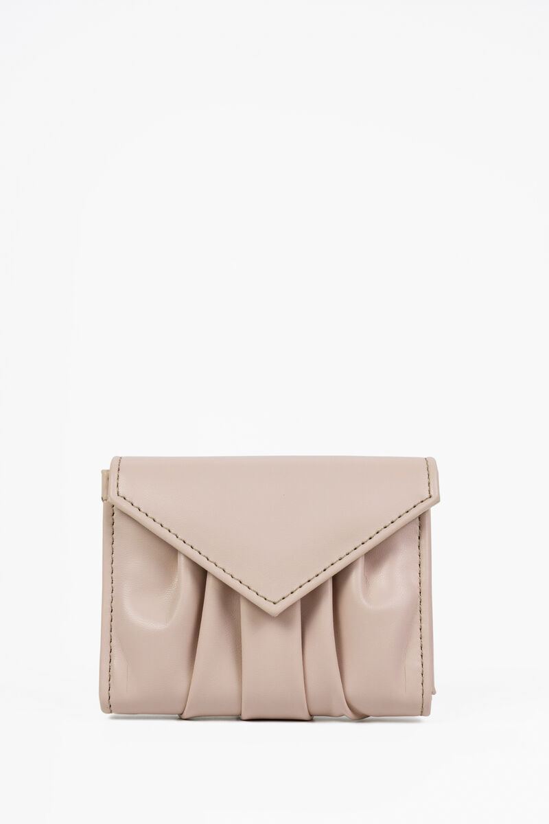 Pink Pleated Wallet