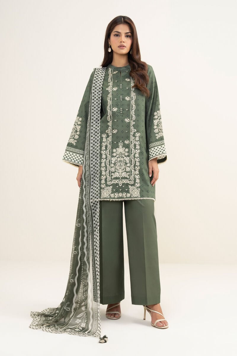 3 Piece - Embroidered Lawn Suit