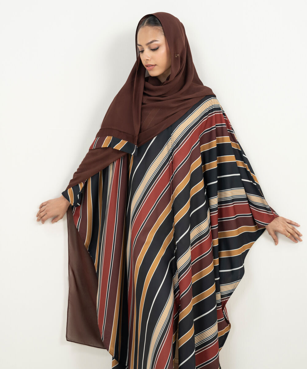 Women's Multi Printed Kaftan Abaya
