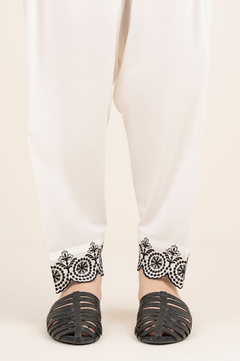 Embroidered Cambric Shalwar