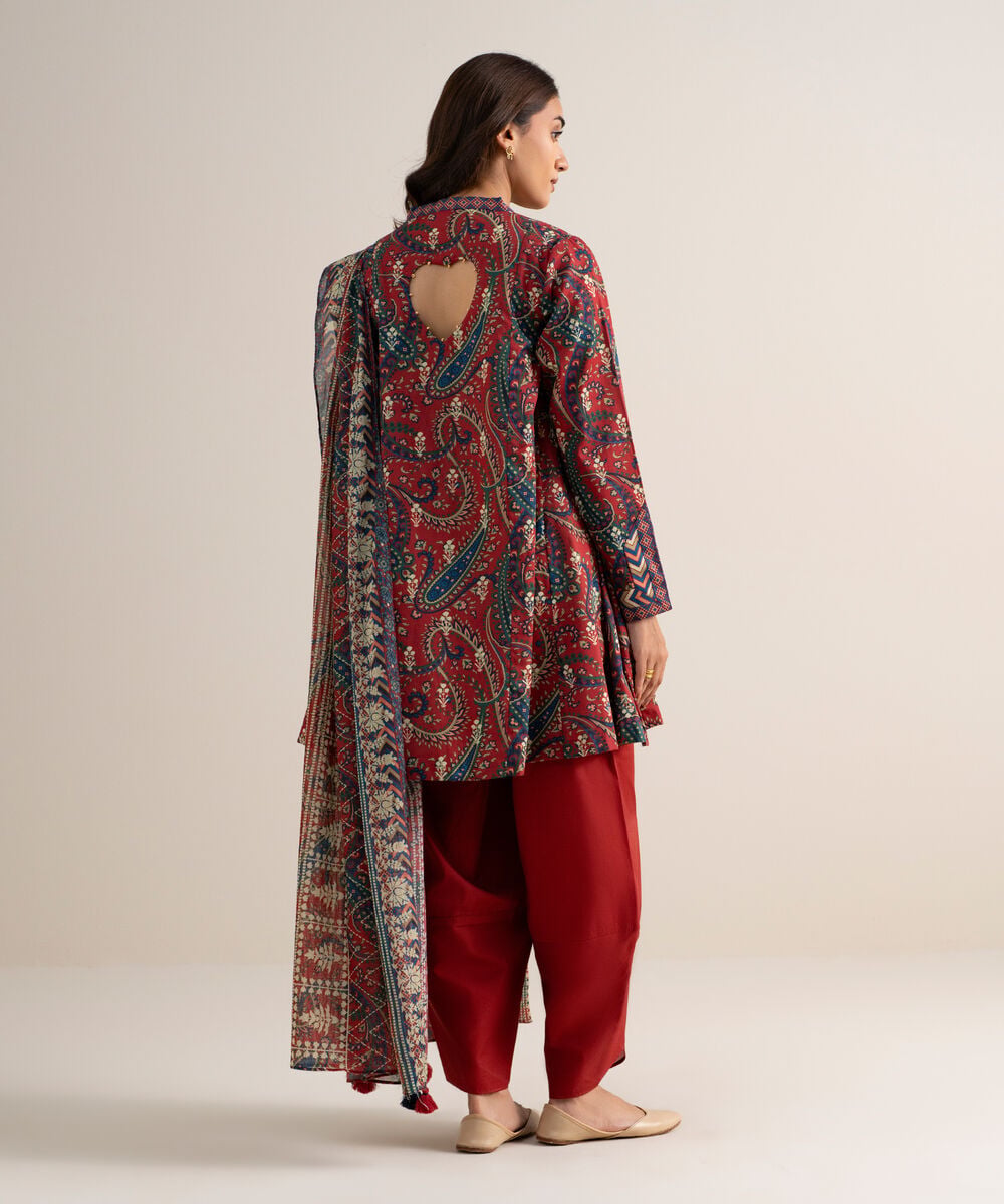 3 Piece - Printed Lawn Suit — Sapphire view 3