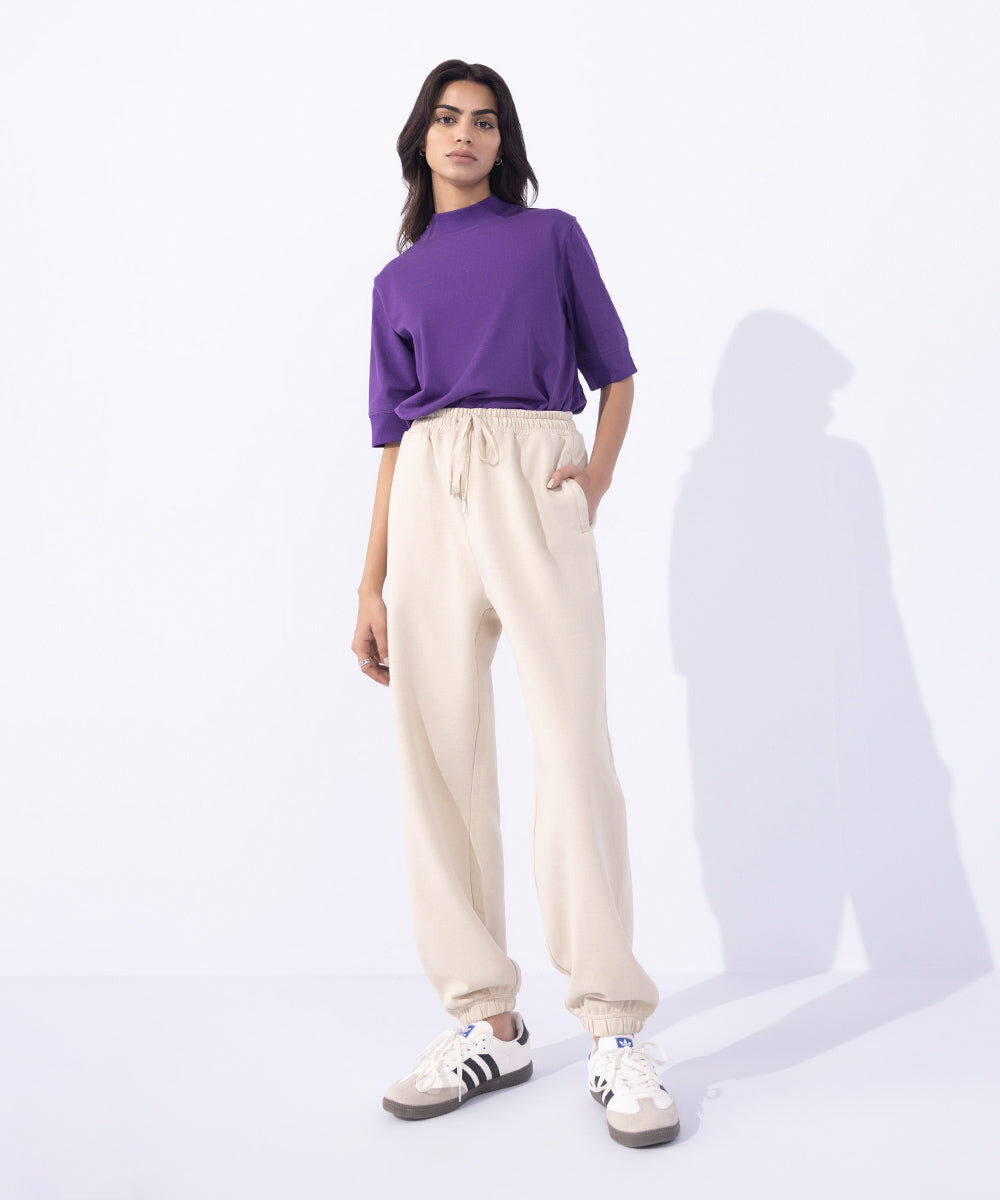 Woman - White Jogging Trousers