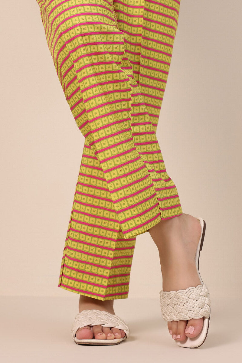 Printed Cambric Straight Pants