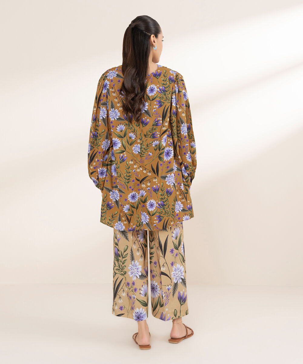 Women's RTW Arabic Lawn Multi Printed A-Line Shirt