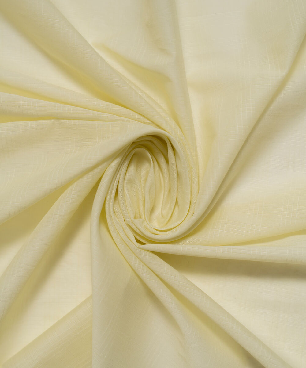 Textured Voile Solid Yellow Dupatta