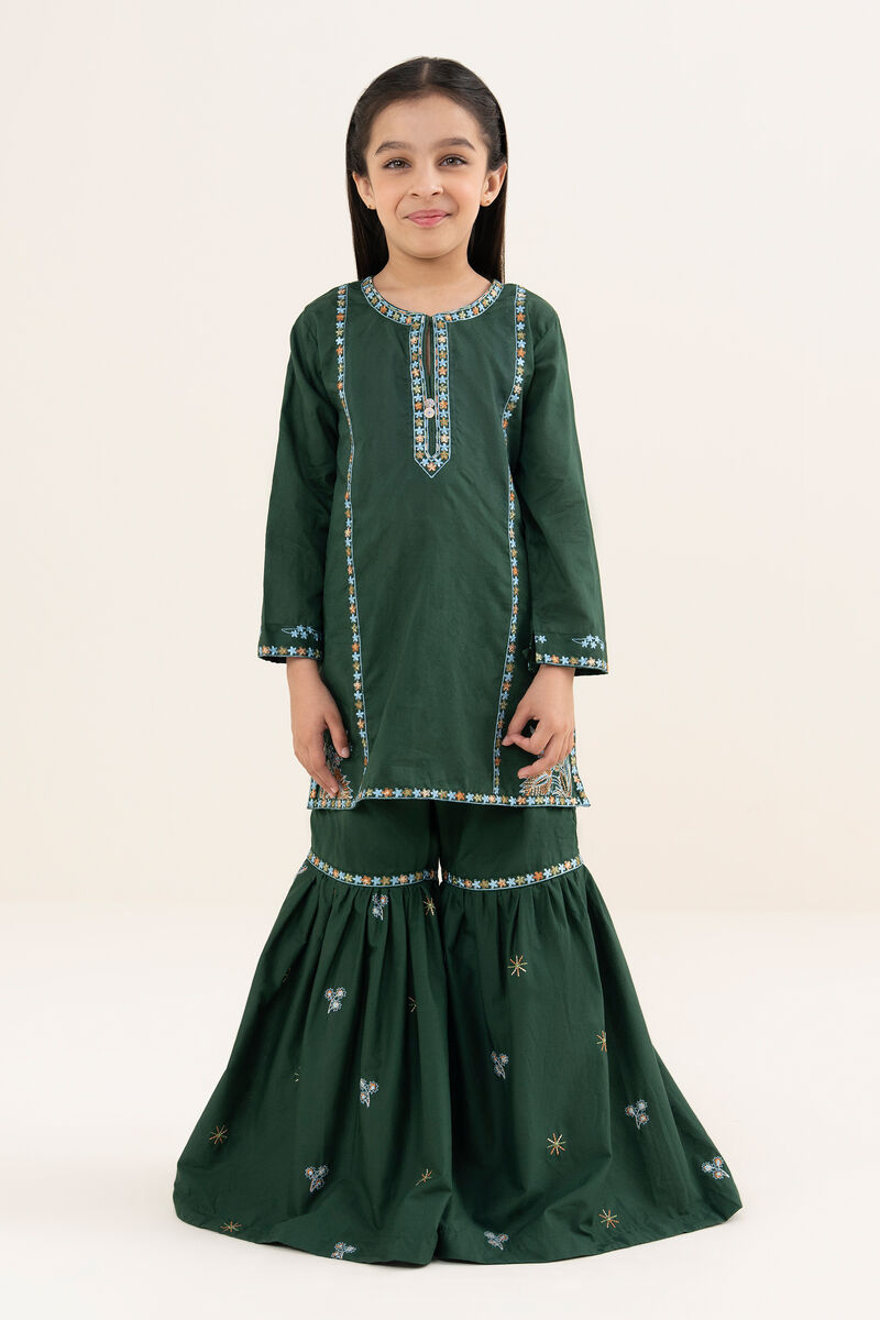 Embroidered Cotton Jacquard Suit