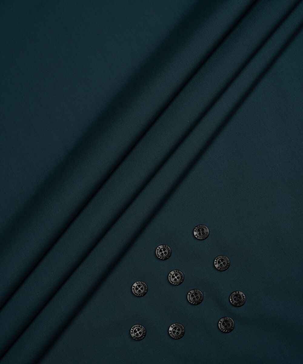 Men's Unstitched Two-Piece Dark Green  Refined Wash & Wear Suit