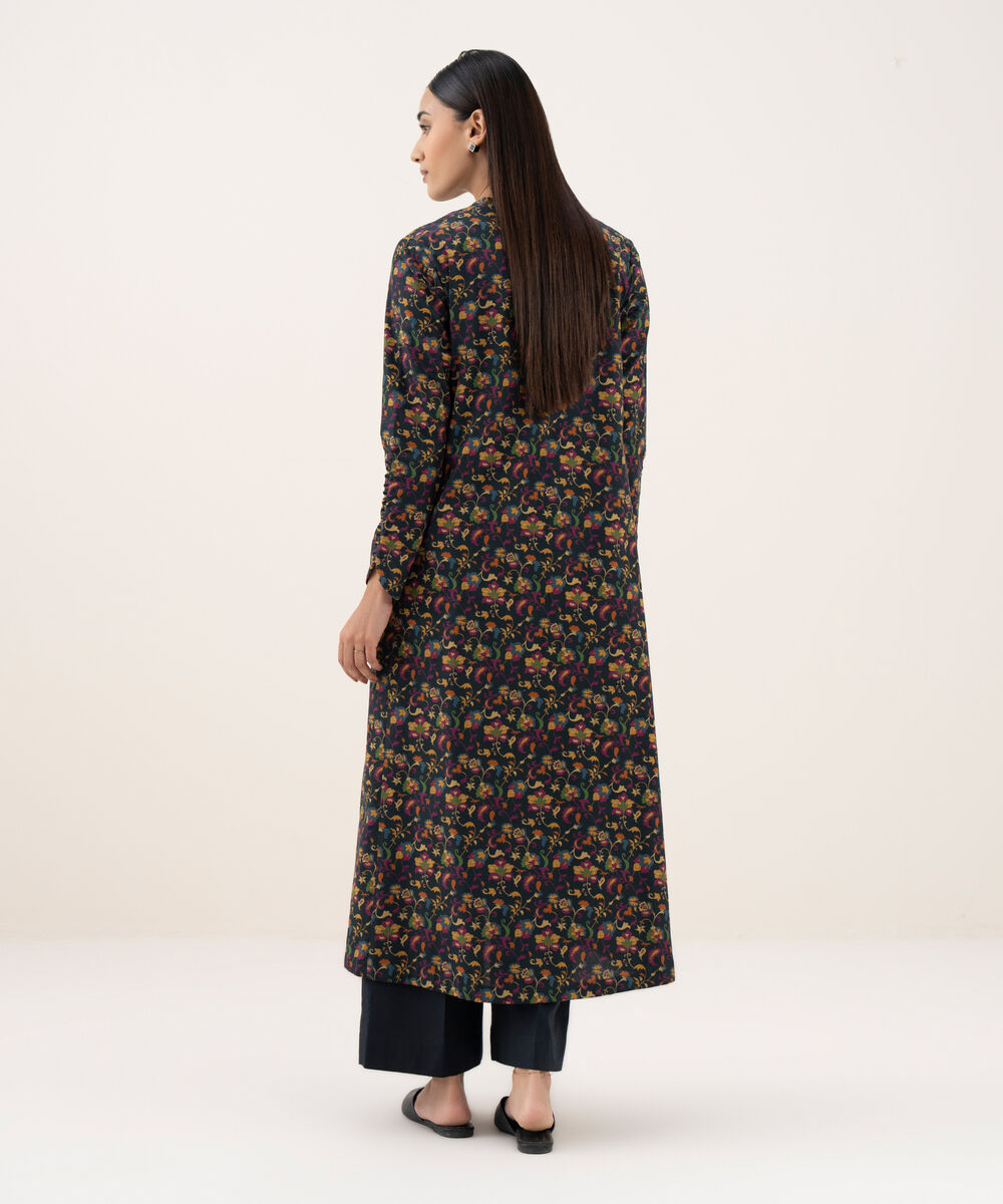 Women's Unstitched Cotton Printed Multi 2 Piece Suit