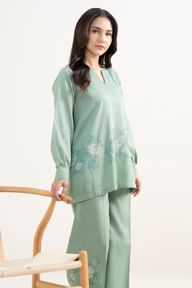 Embroidered Dobby Shirt