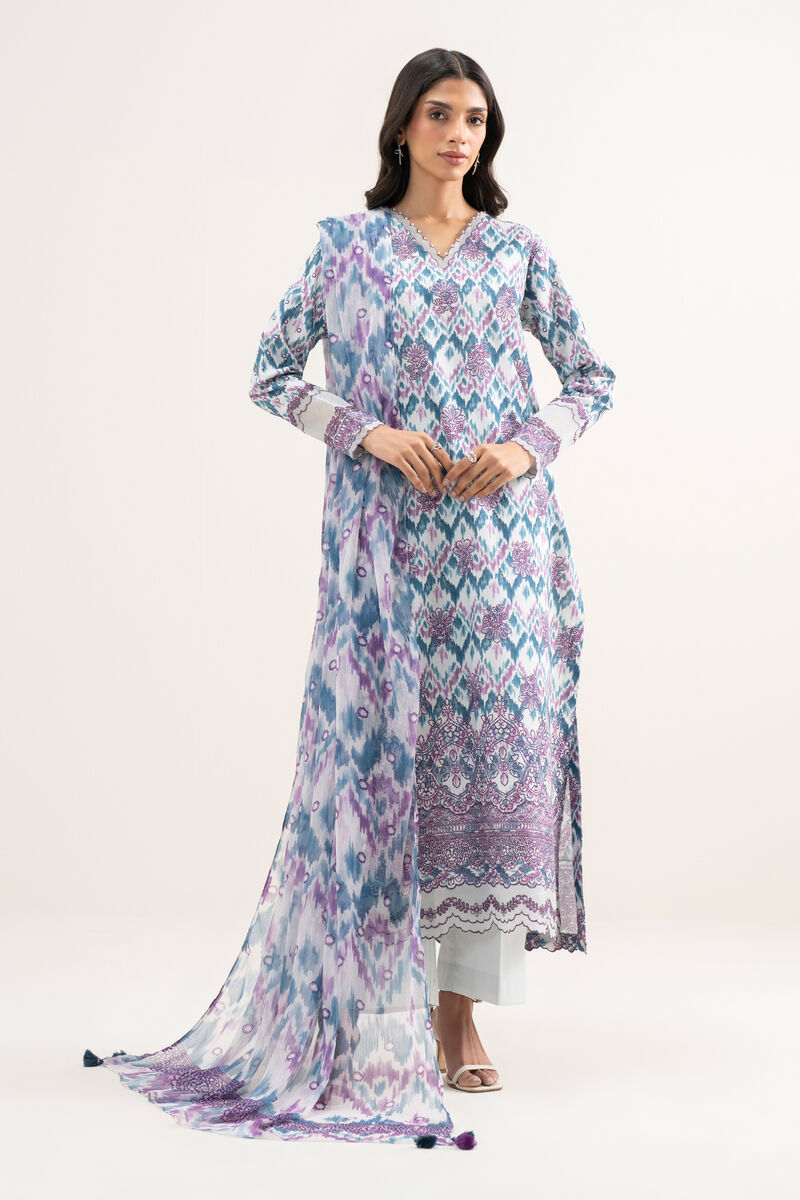 3 Piece - Embroidered Lawn Suit