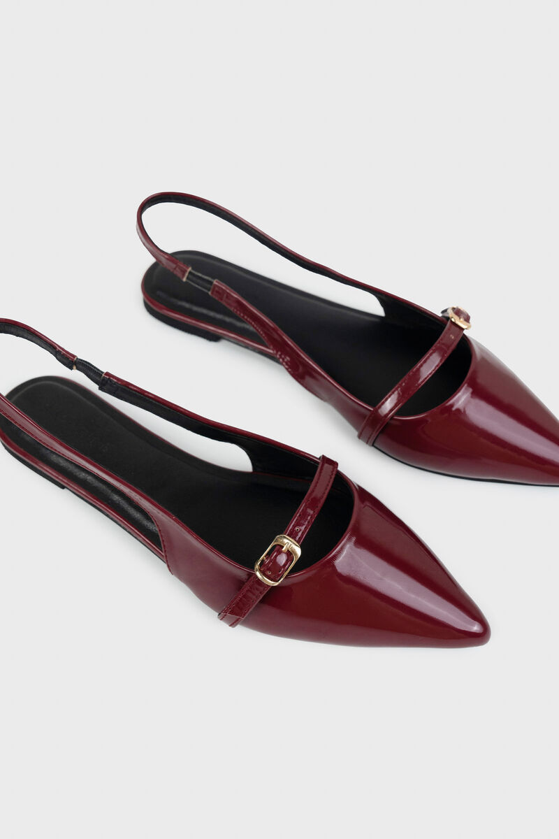 Maroon Slingbacks