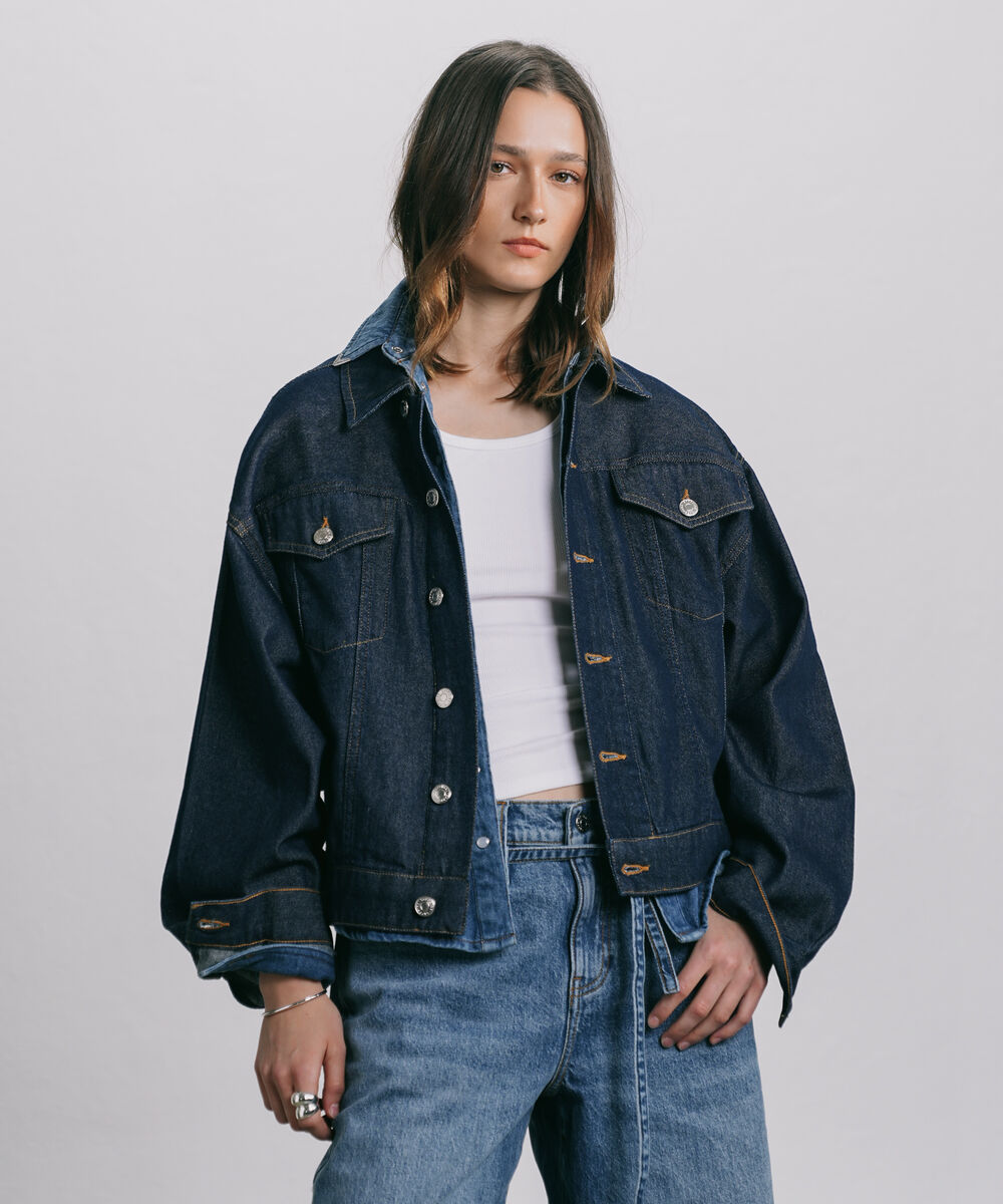 Women's Western Wear Blue Denim Trucker Jacket
