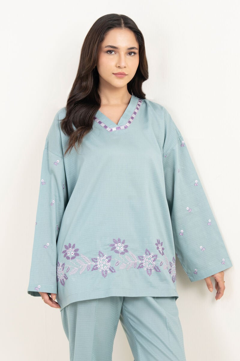 Embroidered Dobby Shirt