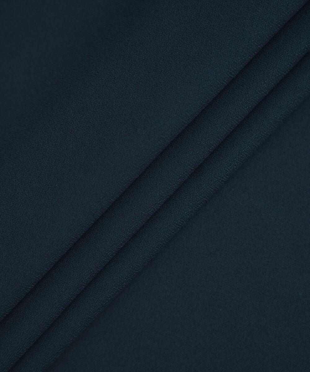 Men Unstitched Wash & Wear Blue Full Suit Fabric