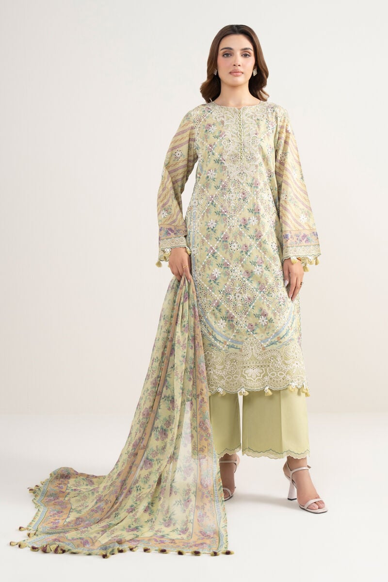 3 Piece - Embroidered Lawn Suit