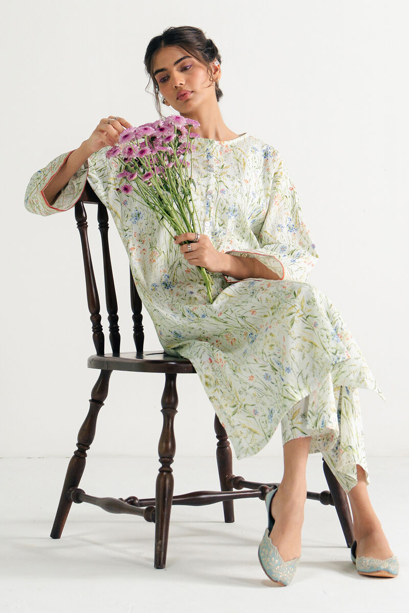 Printed Seersucker Shirt