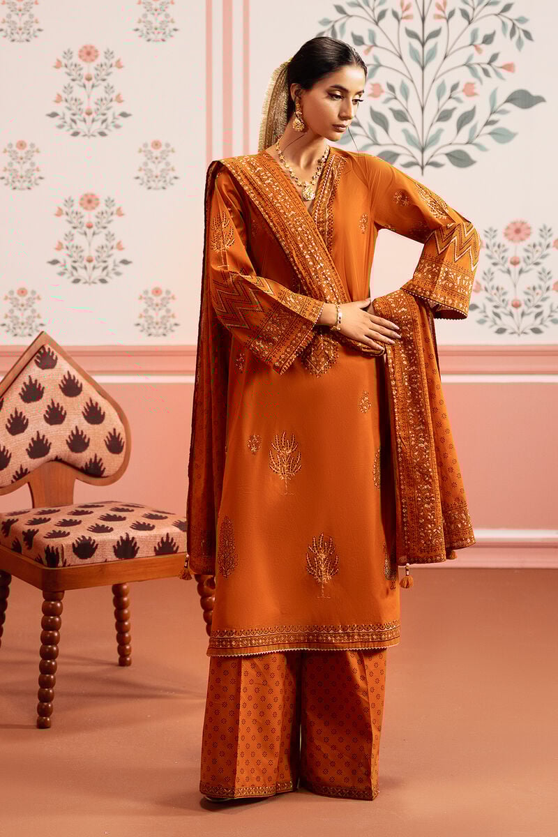 Block Printed Lawn Shirt