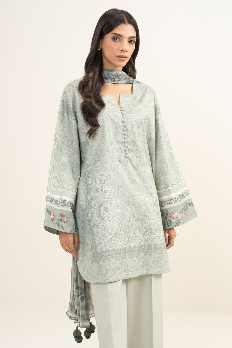 3 Piece - Printed Lawn Suit