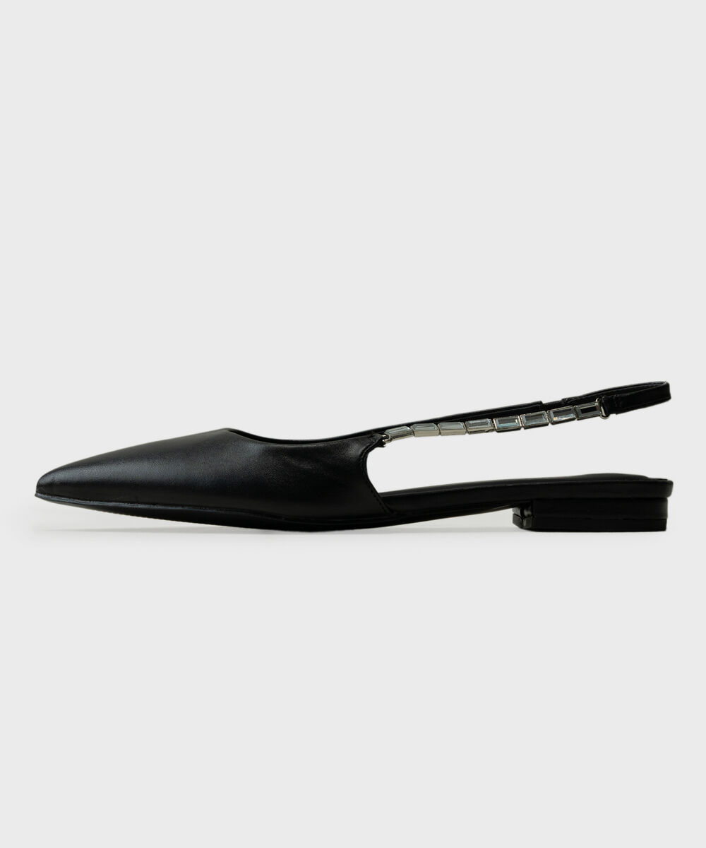 Women's Black Slingback Heels