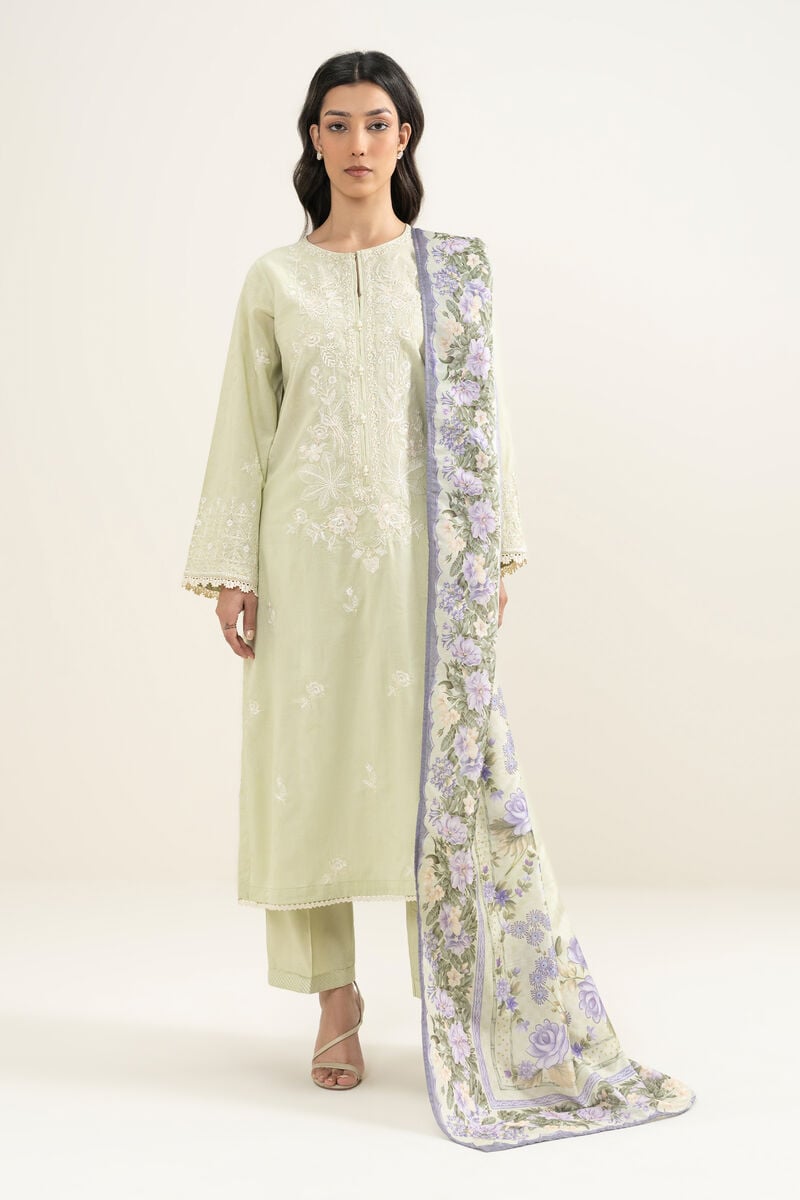 Printed Tussar Silk Dupatta