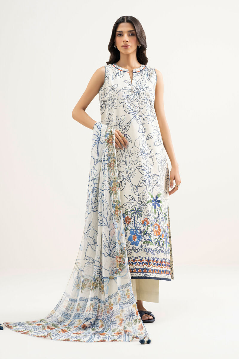 3 Piece - Embroidered Lawn Suit