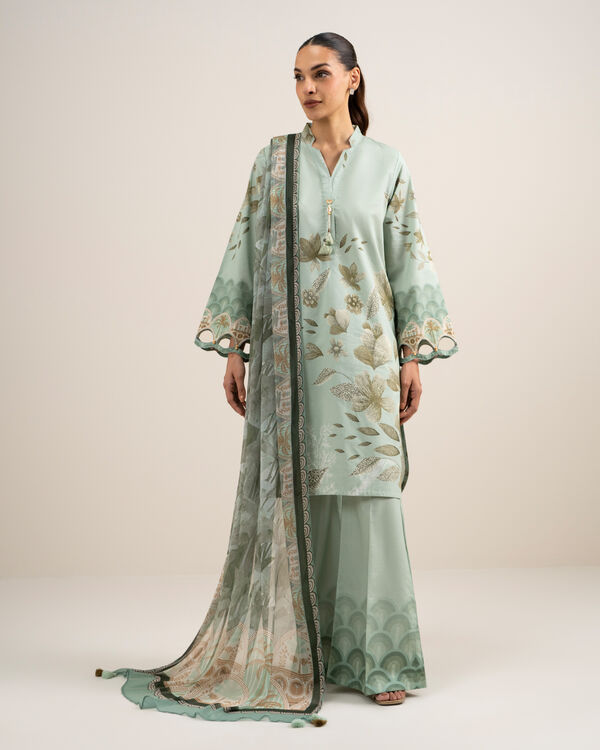 3 Piece - Printed Lawn Suit