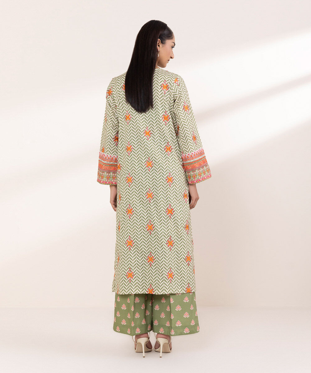 Women's RTW Cotton Viscose Multi Embroidered A-Line Shirt