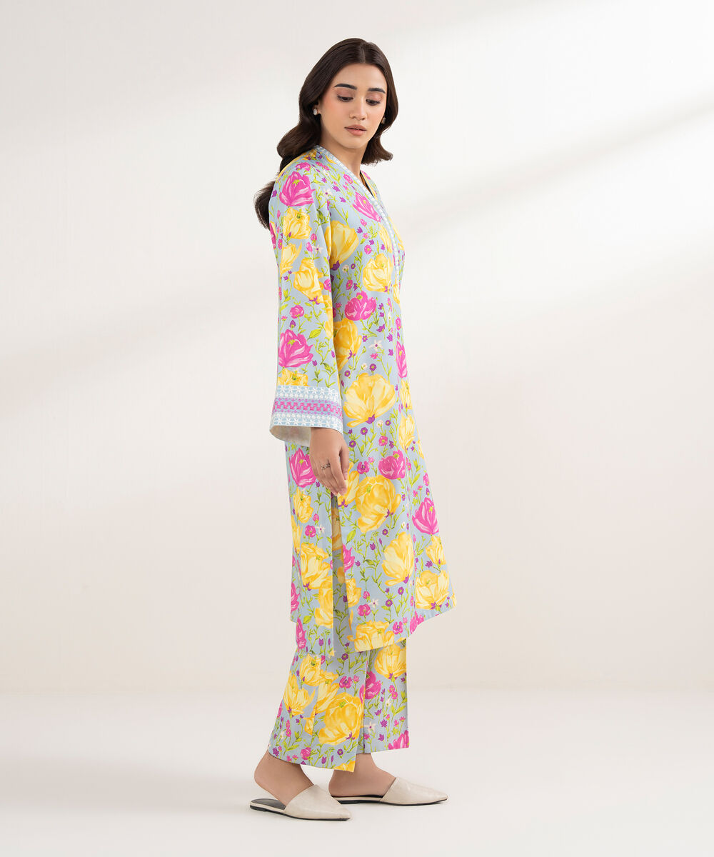 Women's RTW Textured Viscose Embroidered Multi Shirt