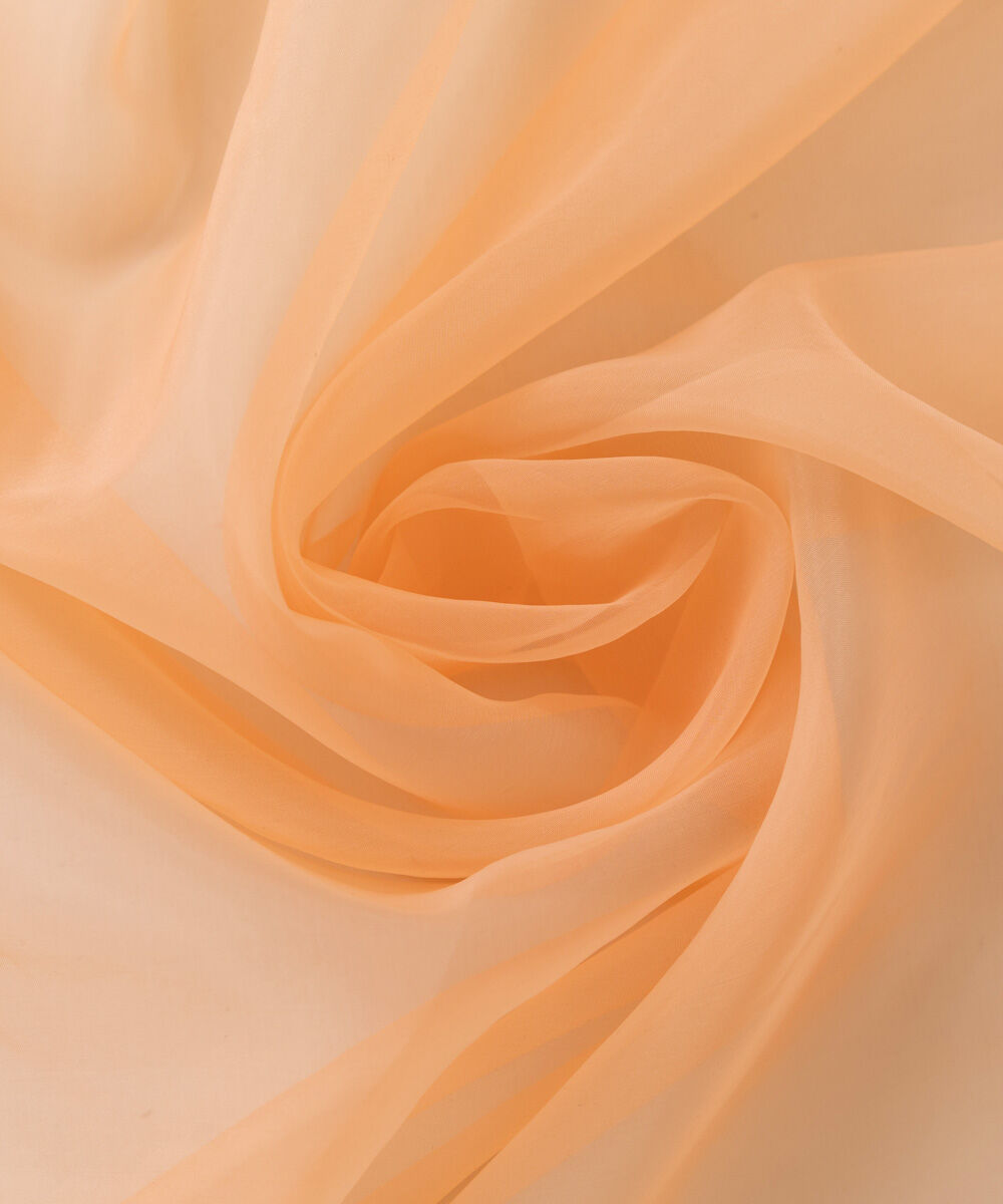 Blended Organza Pink Solid Dupatta