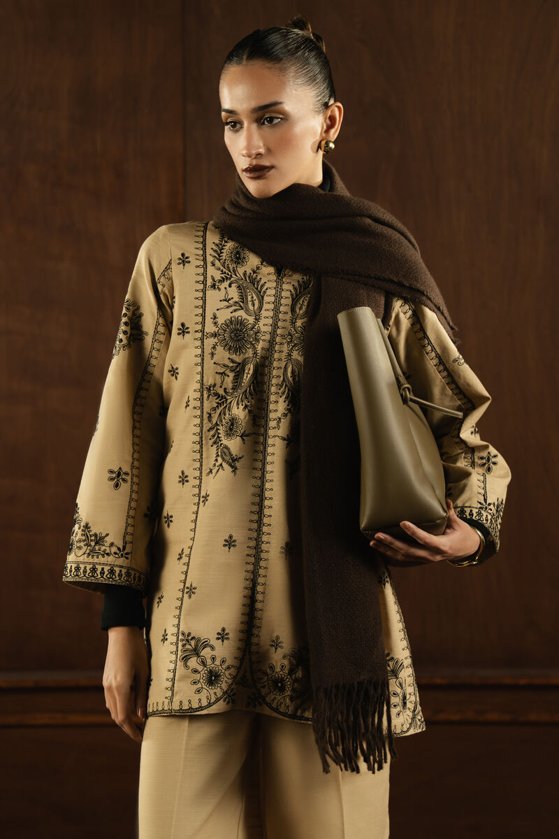 Embroidered Khaddar Shirt