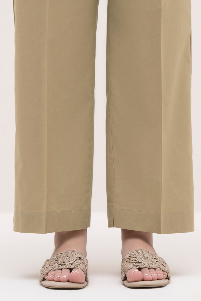 Solid Cambric Straight Pants