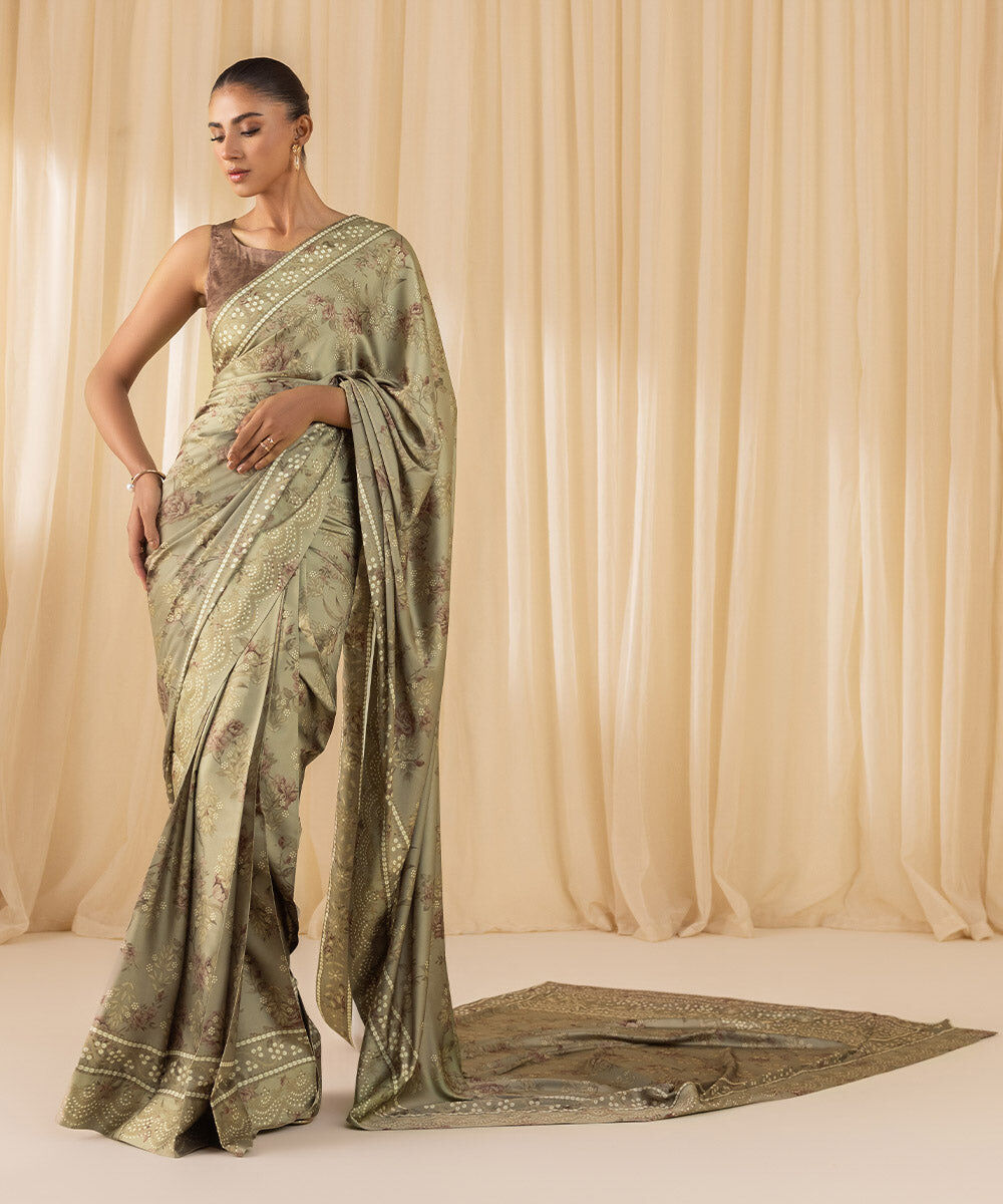 Unstitched Saree U3SFLX24V610 Sapphire PK