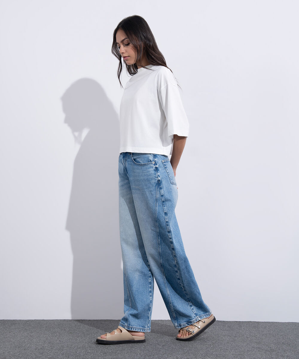 Women's Western Wear White Cropped T-Shirt