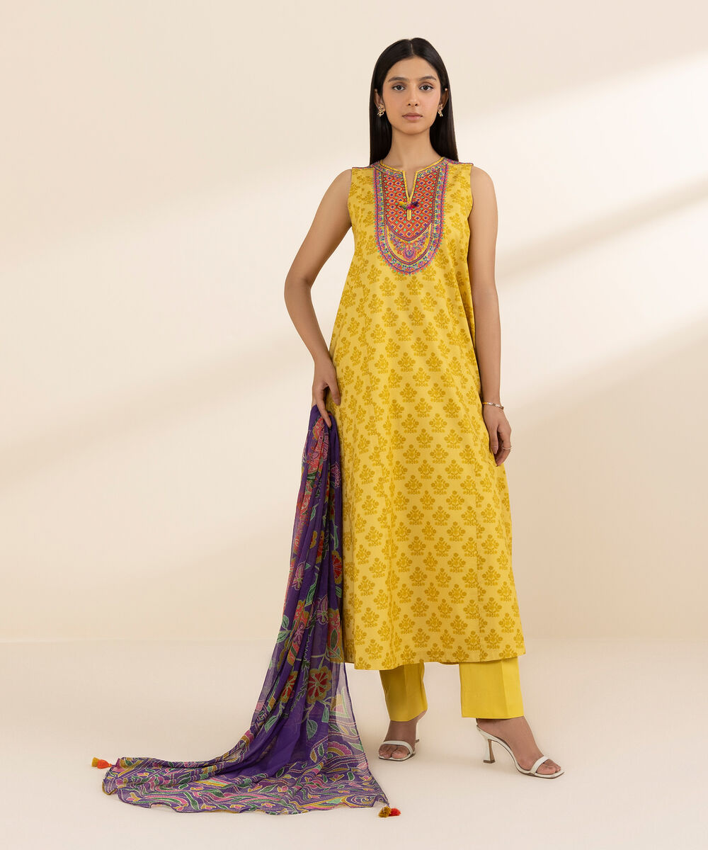 U3PEDY25V519 Unstitched 3 PC U3PEDY25V519