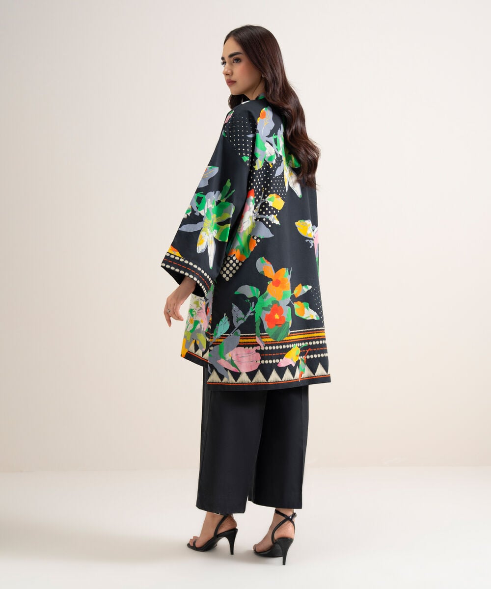 Women's Unstitched Lawn Printed Multi  2 Piece Suit