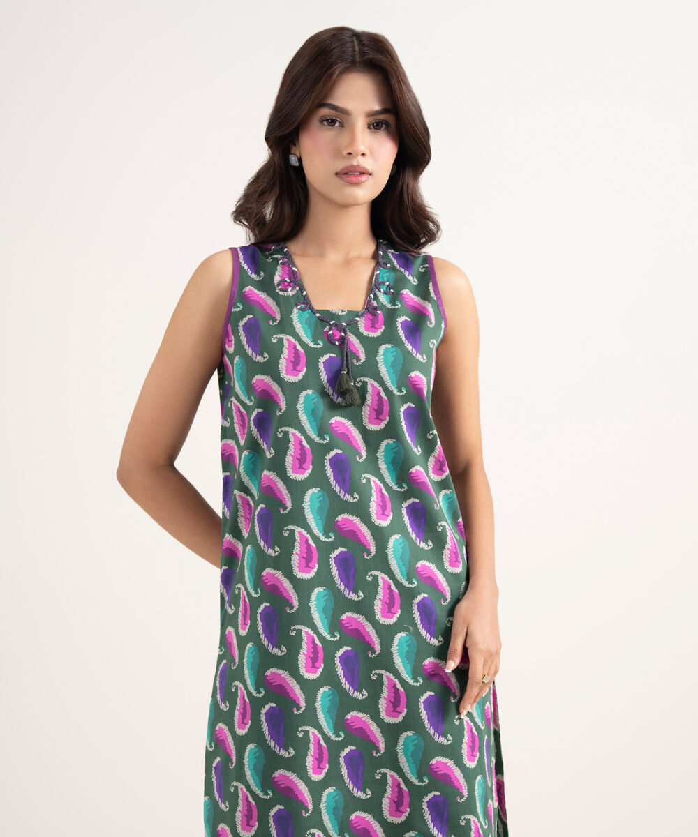 Women's Unstitched Lawn Multi Printed Shirt