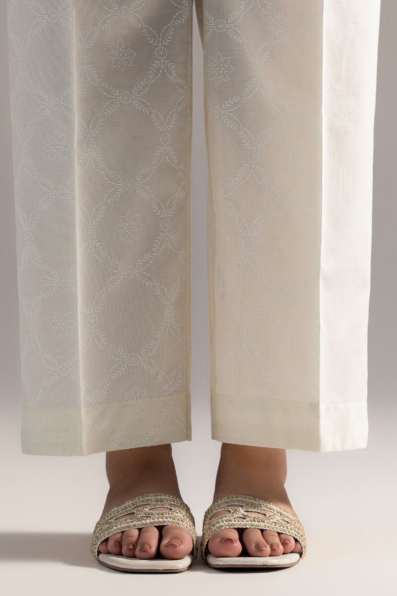 Printed Cambric Straight Pants