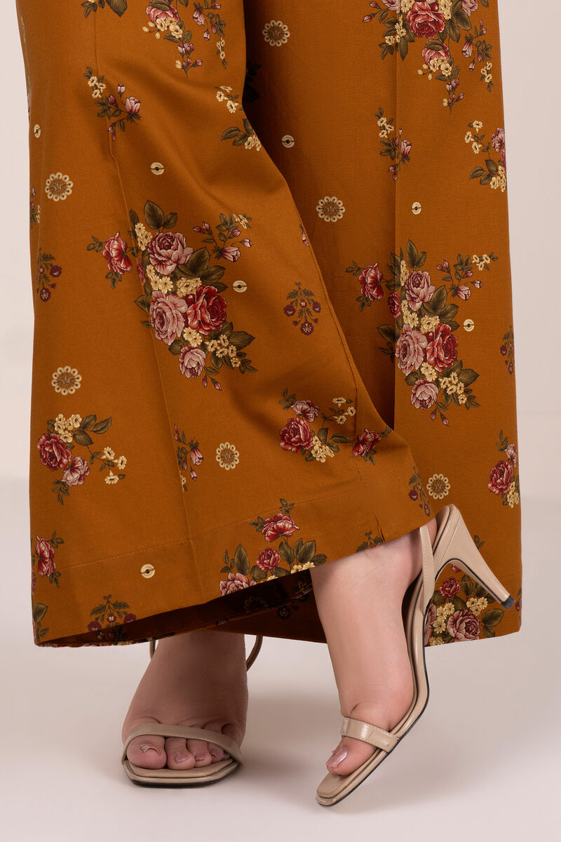 Printed Cambric Flared Pants