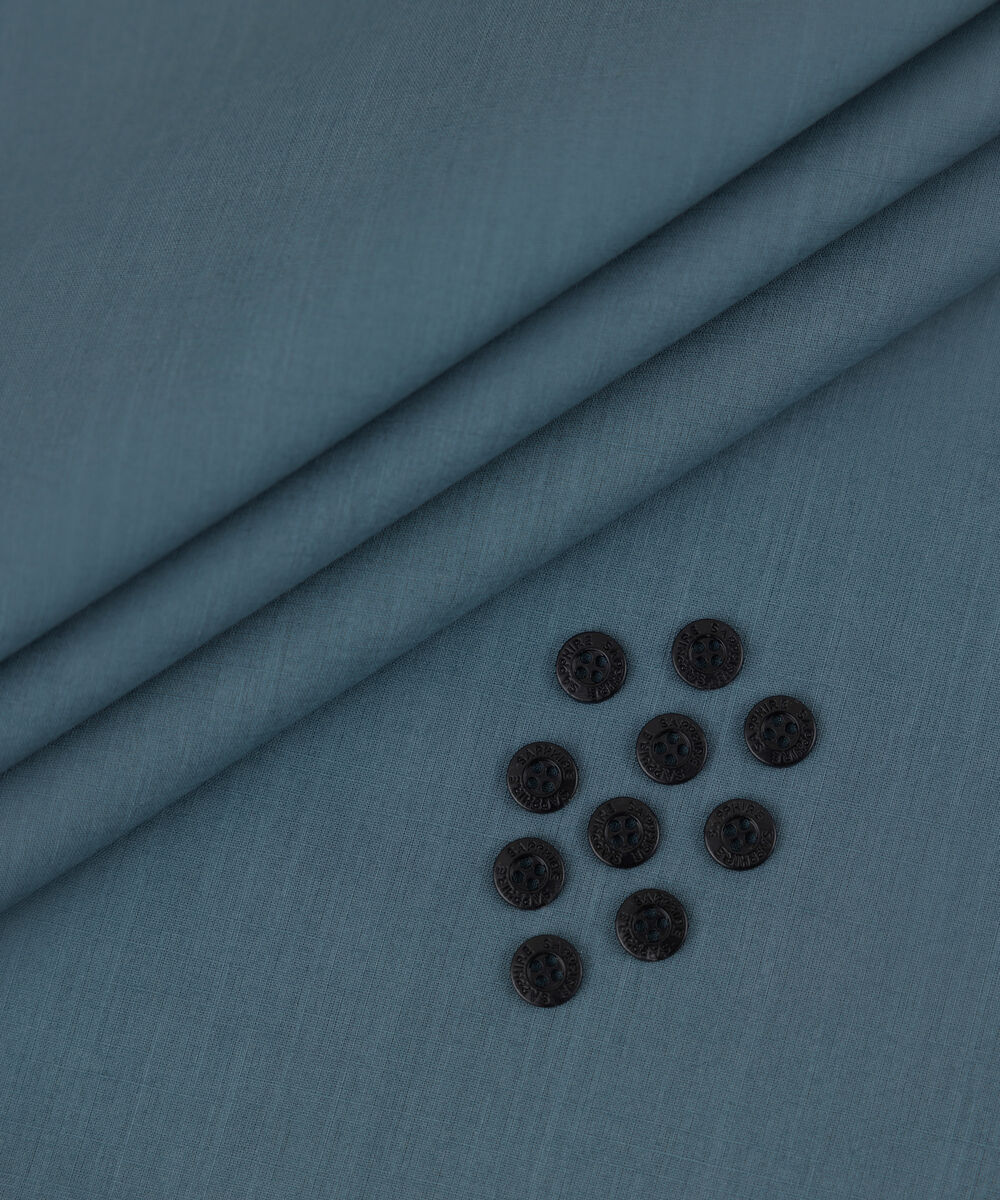 Men's Unstitched 2-Piece Premium Slub Cotton Grey Suit