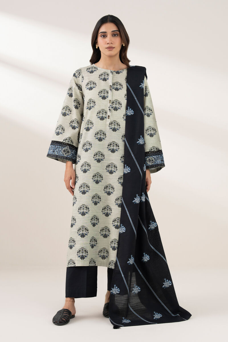 Embroidered Khaddar Dupatta