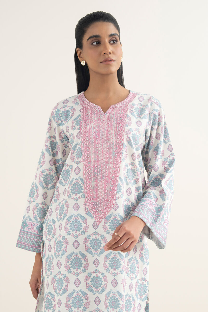 Embroidered Light Khaddar Shirt