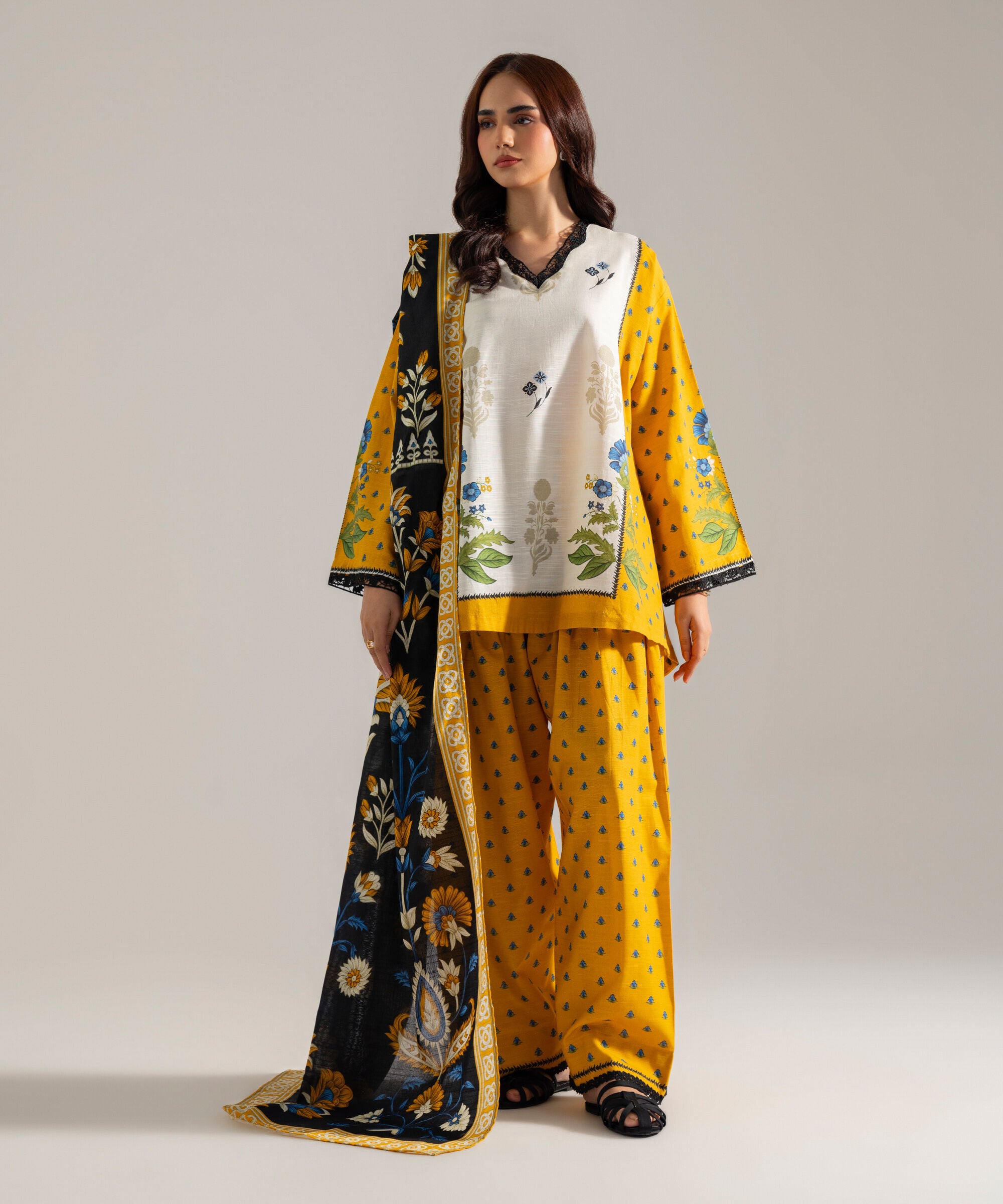 Printed Dupatta 3PCCRCSV928D