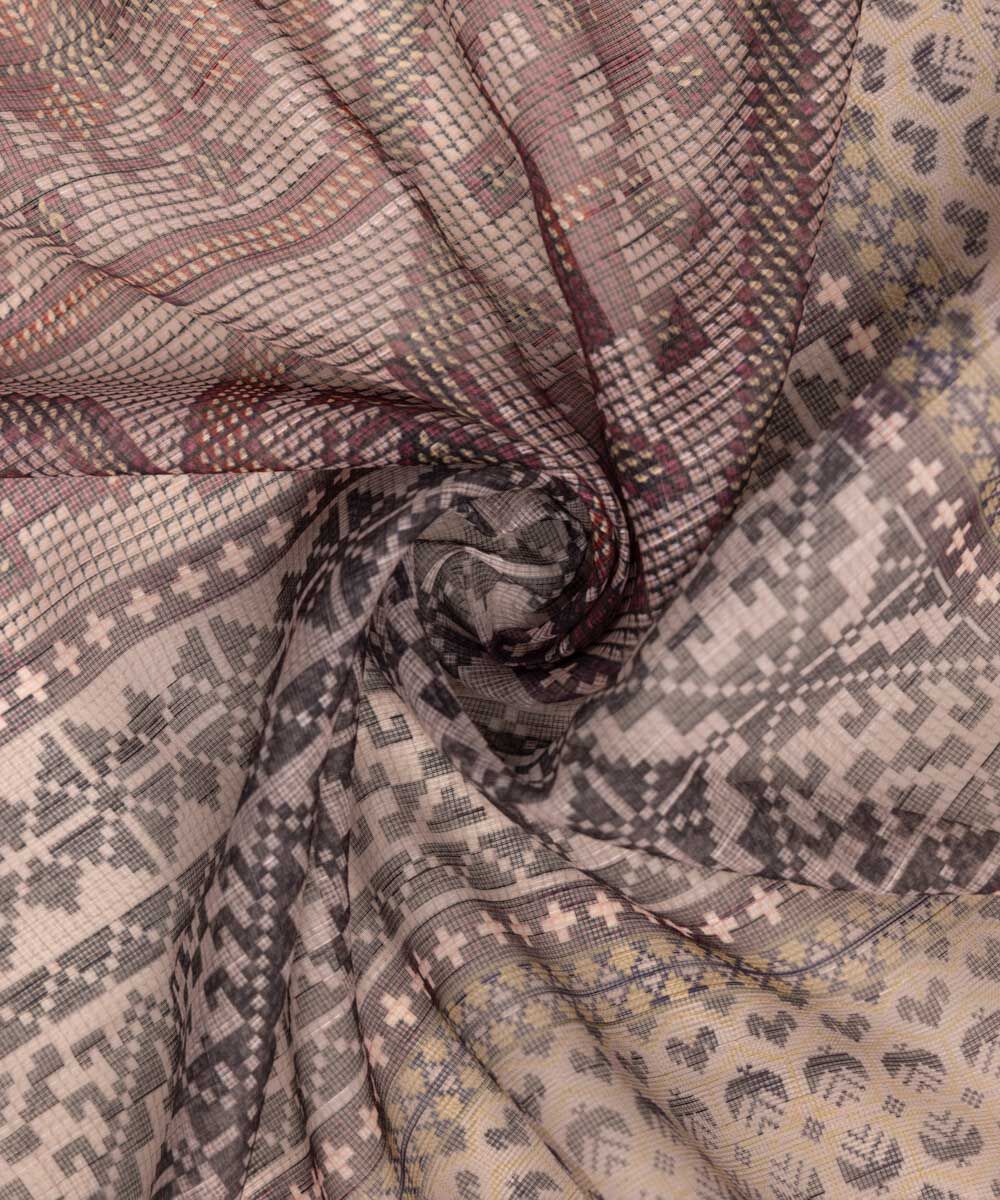 Blended Raw Net Multi Printed Dupatta