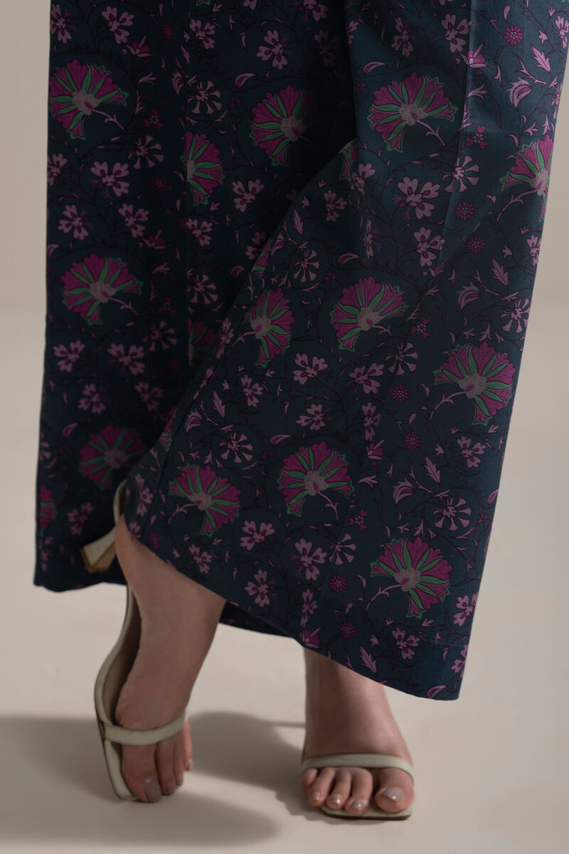 Printed Cambric Flared Pants