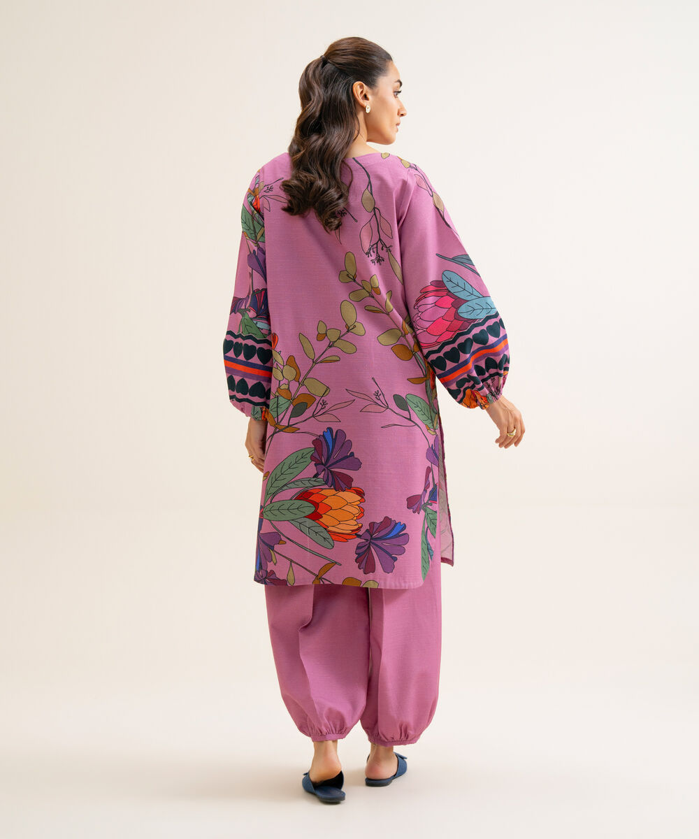 Women's Unstitched Light Khaddar Printed 2 Piece Suit