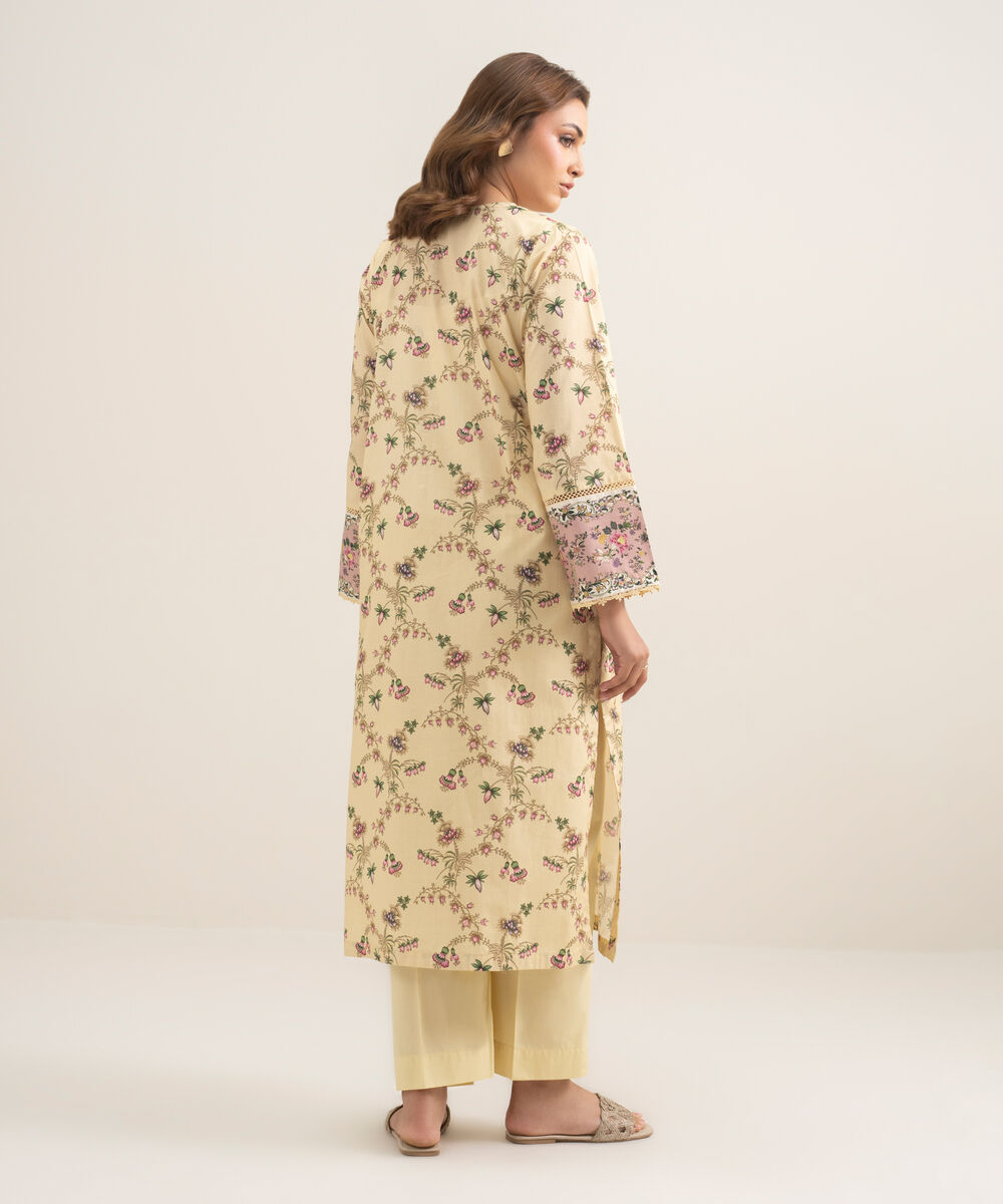 Women's RTW Lawn Embroidered Multi A-Line Shirt